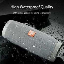 Portable Speakers LED Flashing Light Speaker Portable With Rope Outdoor 1200 Fabric Waterproof Subwoofer Boombox R230803