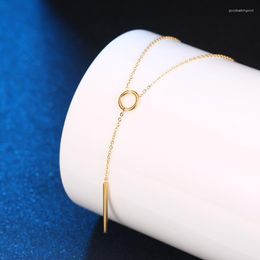 Chains Women's Tassel Necklace INS Niche Design Non-Fading Titanium Steel Long Chain Simple Temperament Clavicle Ornament