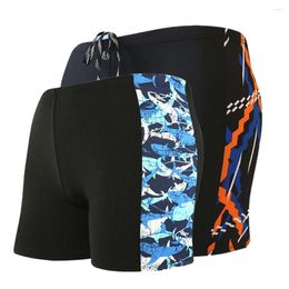 Men's Swimwear Mens Breathable Swimsuits Trunks Man Swimming Boxer Briefs Swim Suits Beach Shorts Quick Dry One Size