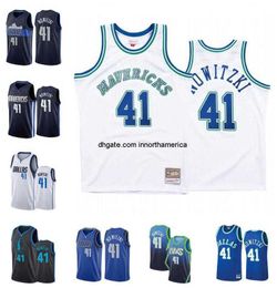 Basketball Jerseys Dirk Nowitzki white black red city Men Women Youth