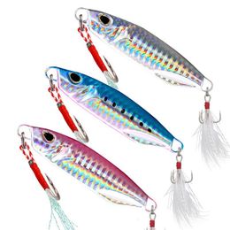 Baits Lures Metal Cast Jig Spoon Lure 20G 30G Artificial Bait Shore Slow Jigging Fishing Super Hard Bass Tackle 230802