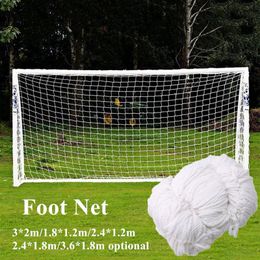 Balls Top Quality Soccer Goal Mesh Net Football Soccer Goal Post Net For Sports Training Match Replace Children Kid Gift 1.8X1.2M 3X2M 230803