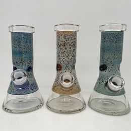 8Inch Beaker Silver Fumed Beaker Glassbong Dab rig Waterpipe Smoking Pipe Hookah