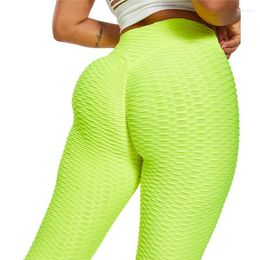 Women's Leggings Solid Color Tummy Control Scrunch BuLeggings For Women BuLifting Workout Yoga Pants High Waisted Textured Tights