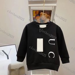 Kids Hoodie Sweater T-shirts Tees Top Letter Cute Casual Tee Boy Baby Teen Clothes Autumn Long Sleeve Girl Multicolor Tops Children Clothing Short Sleeves white balck
