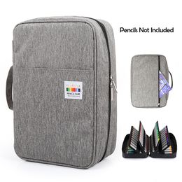 Pencil Bags 300 Slots Big Large Capacity Bag Case Organiser Cosmetic For Coloured Watercolour Markers Gel Pens s 230803