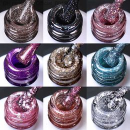 Nail Polish Arte Clavo Glitter gel Nail Bottle Soak Off UV gel Varnish Nail Craft Top Coat Fashion gel Polishing Art Decor Z230804