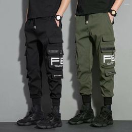 Men's Pants Hip Hop Joggers Cargo Men Harem Casual Multi-pockets Trousers Black Green Sweatpants Streetwear