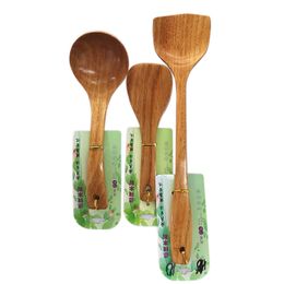 High temperature resistant household wooden Shovel spoon long handle square shovel