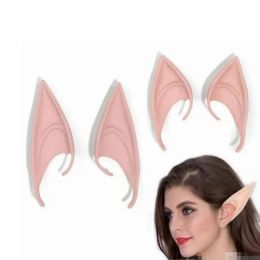 100pairs Party Supplies Mysterious Elf Ears Fairy Cosplay Accessories Latex Soft Prosthetic False Goblin Ear Pixie Dress Up Halloween LL