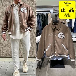 Mens Jackets 08281361707 American Suede Bomber Jacket Flight 8281361 707 men clothing coats 230803