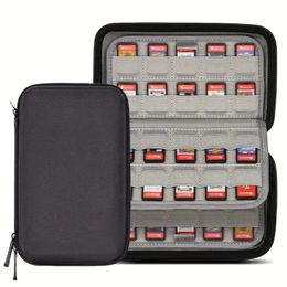 80 Switch Game Case Compatible For Nintendo Switch Games Or PS Vita Games Or SD Cards, Physical Game Cartridge Holders Hard Shell Travel Storage Case Home Safekeeping,