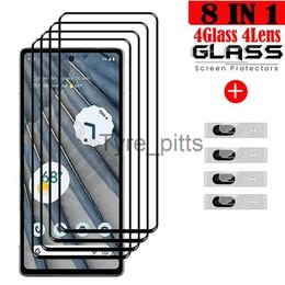 Cell Phone Screen Protectors Full Glue Tempered Glass For Google Pixel 8 Explosion-proof Screen Protector For Google Pixel 7 7A Camera For Google Pixel 6 6A L231129