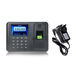 Fingerprint Access Control 2.8" Multi-Langauage Biometric Fingerprint/Password Time Attendant Machine Employee Attendace Recorder x0803