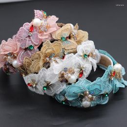 Hair Clips Various Colour Butterfly Accessories Handmade Multi-layer Inlaid Rhinestone Ladies Headband 708