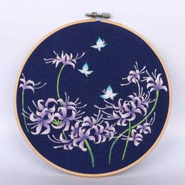 Chinese Style Products Summer Flower Embroidery DIY Needlework Hydrangea Peony Needlecraft for Beginner Cross Stitch