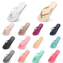 2024 new summer Beach Slippers Naked skin tone Flat bottom Flip-flops eur36-39