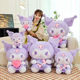 Wholesale can Cupid kuromi plush toys children's game Playmate sofa throw pillow doll machine prizes