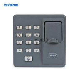 Fingerprint Access Control DIYSECUR Biometric Fingerprint Access Control Machine Digital Electric RFID Reader Code Password Keypad System for Door Lock x0803