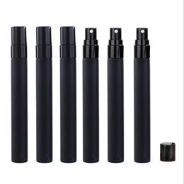 5ml 10ml frosted black glass spray empty bottle for perfume essential oil packaging