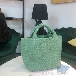 Abottegas Tote Bag Vneta Jodie Mini Teen Intrecciato Designer Spring Summer Women's Bag Handmade Woven Bun Mother Bag Versatile Fashion Handheld Bag Trend