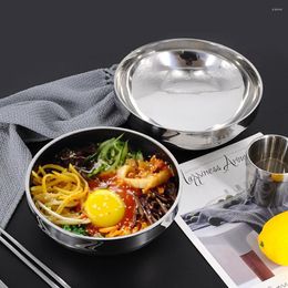 Bowls Stainless Steel Double Layer Insulation Salad Bowl Vegetable Storage Container Dish Kitchen Cooking Tableware