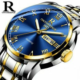 Luxury 2023 men's steel belt watches lovers watches male and female students quartz waterproof fashion non-mechanical watches