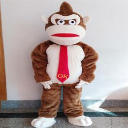 2019 Discount factory Good vision good Ventilation orangutans gorilla apes mascot costume for adult to wear206c