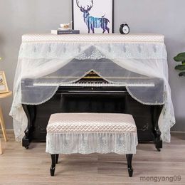 Dust Cover Piano Cover New European Style Full Cover Modern Minimalist Piano Bench cover R230803