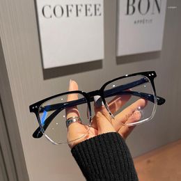 Sunglasses Clear Computer Glasses Frame Women 2023 Blusher Lens Anti Blue Light Square Eyewear Blocking Optical Spectacle Eyeglass