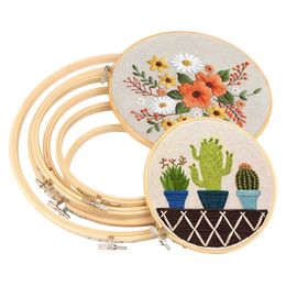 Chinese Style Products Wood Hoop Circle Embroidery Circle Round Wooden Diy Art Craft Cross Sewing Needwork Tools Flower Wreath Home Decor