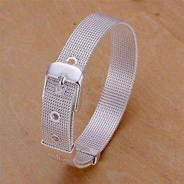 Promotion Silver Plated Womens Bracelet Jewelry Top Quality Fashion Bracelet Whole And Retail Leather Cuff For Bracelets256Q