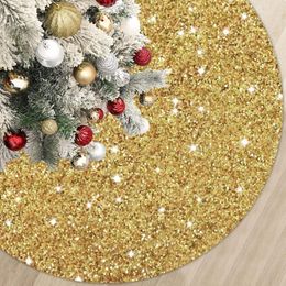 Christmas Decorations Sequined Tree Skirt Bright Slices Decoration Gold Beads Silver Holiday Products