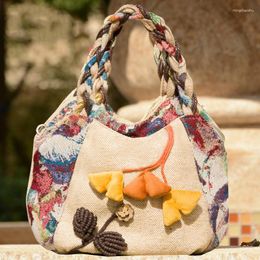 Evening Bags Women Small Shopping Original String Appliques Handbag!Fashion National Prints Lady Day Clutches Top Bohemian Canvas Carrier