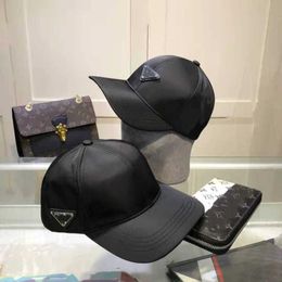 Top designer luxury hat Korean version of men's and women's cap P letter inverted triangle iron quick-drying front label side baseball