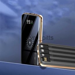 Wireless Chargers 20000mAh Qi Wireless Charger Buit in Cable 20000mAh Power Bank Portable External Battery for iPhone 13 12Pro Samsung Poverbank x0803
