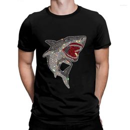 Men's T Shirts Summer Casual Rhinestones For Men Women - Fashion Designer Crew Neck T-shirt Tops Unisex Mercerized Cotton