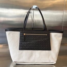 10A Top Quality BV's designer Flip Tote Bag 38cm 30cm Intrecciato Canvas Tote handbag Luxury Top-level Replication Shopping bag with dust bag Free Shipping VV004