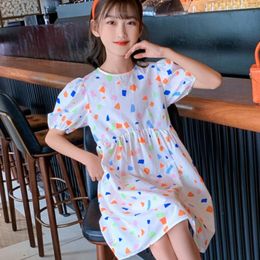 Girl Dresses Summer Toddler Cotton Sleeveless Solid Colour Print Dress Soft And Baby Corduroy Jumper