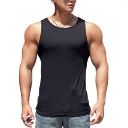 Men's Tank Tops Summer Bodybuilding Men Gym Fitness Workout Sleeveless Shirt Male Stringer Singlet Undershirt Vest Training Clothing