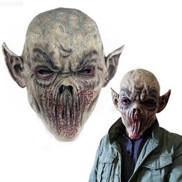 Party Masks Horror Bloody Zombie Mouthless Monster Mask Cosplay Scary Vampire Masquerade Halloween Party Costume Props L230803