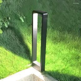 Waterproof LED Garden Lawn Lamp Modern Aluminum Pillar Outdoor Courtyard Landscape Bollards Light