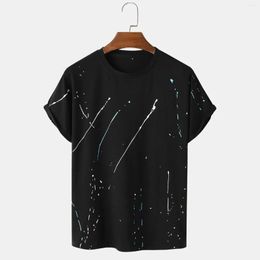 Men's T Shirts Summer Shirt 2023 Casual Tie Dye Printed Tops For Man Short Sleeve T-shirt Clothing