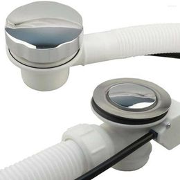 Bath Accessory Set Kit Waste Pipe Plug -Up Practical Convenient Handle Plastic 55cm Long