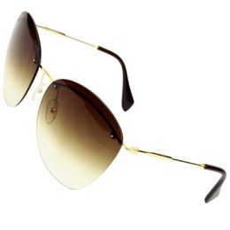 Sunglasses Frame Outdoor Travel Unisex Rimless Oval Sun Glasses Ladies Men Driving Daily Wearing Luxury Brand UV400 230802