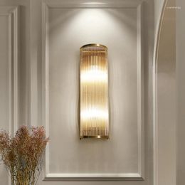 Wall Lamps Classicial Copper Light Interior Decor Crystal Sconce Lamp Golden Aisle Proch For Parlour Corridor Stair Bedroom