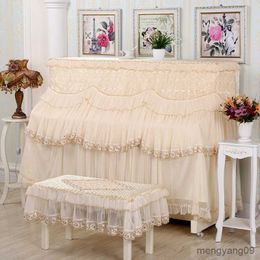Dust Cover Garden Drape Piano and Lace Cloth Art Household Goods Chenille Velvet Dust bench cover R230803