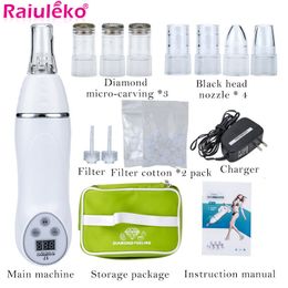 Cleaning Tools Accessories Portable 7 Tip Skin Diamond Peeling Beauty Machine Massager Anti aging Microdermabrasion Removal Scar Acne Pore Device Face Care 230802