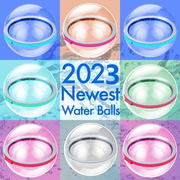 Balloon Drop Water Balloons Water Bomb Splash Ball Toys Reusable Water Balloon Garden Game For Kids Playing Water 230803