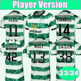 23 24 MCGREGOR ABADA Mens Player Version Soccer Jerseys DAIZEN TURNBULL FORREST AJETI JOHNSTON Home Football Shirts Short Sleeve Adult Uniforms